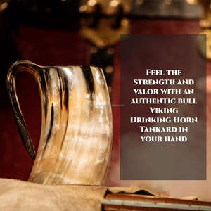 Tasse à boire artisanale en corne écologique, style vintage, en corne naturelle, anti-fuite avec couvercle coulissant, 6 pouces, 500 ml, vaisselle de fête, indienne - Product Image 2