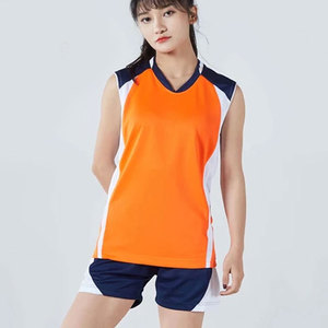 Men Women Volleyball <b>Sets</b> Jerseys Shorts Uniforms Training Suit Running <b>Set</b> Plus Size Front 100% Polyester Anti-Uv Breathable - Product Image 5