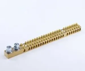 Conector de latón neutro para panel eléctrico, alta conductividad, duradero, seguro, bloque de distribución de cableado, uso industrial - Product Image 3