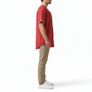 Uniforme de baseball personnalisé pour adultes, haute qualité, nouveau design, impression par sublimation, logo brodé, respirant, maillot court, taille plus - Product Image 3