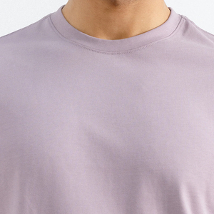 Nouveaux T-shirts pour hommes en gros, coupe ajustée, imprimés sur mesure, polyester/coton, manches courtes, haute qualité, séchage rapide, respirants, mode décontractée - Product Image 5