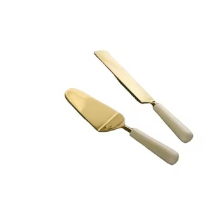 Accessoires de découpe de gâteaux haut de gamme, ensemble de service de desserts en acier inoxydable pour mariages - Product Image 3