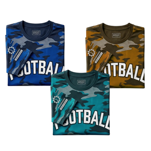 Camisetas de Fútbol Estampadas al por Mayor, 100% Poliéster, Manga Corta, Camisetas de Fútbol con Número de Equipo, Camisetas de Fútbol Unisex - Product Image 5