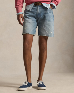 Shorts de Mezclilla Lavada Azul Claro para Hombre y Mujer, Estilo Casual, Desgastados, con Dobladillo Crudo, Cintura Media, Estilo Vintage, Tela Resistente - Product Image 4