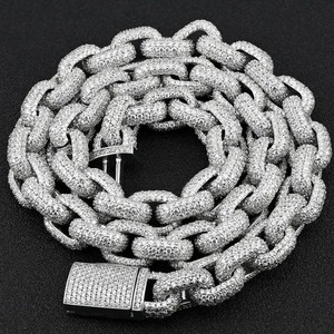 สร้อยคิวบันเพชรโมอิสซาไนต์คุณภาพเยี่ยมระดับ VVS สำหรับเครื่องประดับสไตล์แร็ปเปอร์ มีจำหน่ายในราคาที่เข้าถึงได้ - Product Image 1