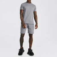 Ensemble d'été confortable pour homme, léger, décontracté, respirant, coupe décontractée, 100% coton, séchage rapide, col rond