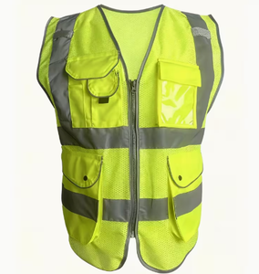 Chaleco de Seguridad Reflectante para Hombres y Mujeres, Chaleco de Alta Visibilidad con 8 Bolsillos con Cierre Frontal, Cumple con las Normas ANSI - Product Image 3