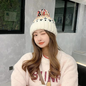 Vente en gros de bonnets en tricot d'hiver de couleur unie avec logo personnalisé, bonne qualité, vêtements d'hiver pour adultes - Product Image 6