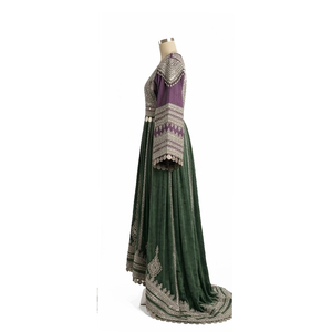 Multi Colors Beautiful Afghani Traditional Embroidery Floor-Length Casual <b>Dress</b> Feathers Eco-Friendly Fabric Afghan Kuchi <b>Dress</b> - Product Image 2