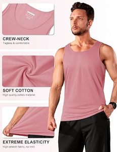 Fabricante de Camisetas sin Mangas para Hombre de Marca Privada, Personalizadas, de Algodón, Cuello en V, Estilo Hip Hop, Secado Rápido, para Deportes, Gimnasio, Fitness, Entrenamiento, Running, OEM - Product Image 2