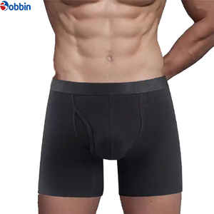 Ropa Interior Masculina de Algodón, Bóxers para Hombre, Cintura con Logotipo Personalizado OEM, Alta Calidad, Suave, Sólido y Transpirable - Product Image 1