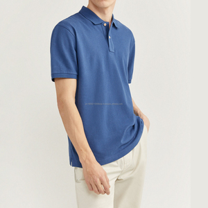 ออกแบบเสื้อเจอร์ซีย์ผ้าฝ้าย 100% สำหรับผู้ชาย แบรนด์ของคุณเอง แขนสั้น แห้งเร็ว ทรงสลิมฟิต/ทรงปกติ สำหรับเล่นกอล์ฟ - Product Image 4