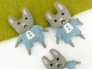 Bulk Handmade Felt <b>Easter</b> Bunny <b>Ornament</b> for Garland, <b>Easter</b> Decor and Craft Supply - Product Image 4