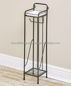 Portarrollos de Papel Higiénico de Hierro Forjado con un Hermoso Trabajo de Metal, Ofrece una Decoración Elegante y una Construcción Sólida - Product Image 5