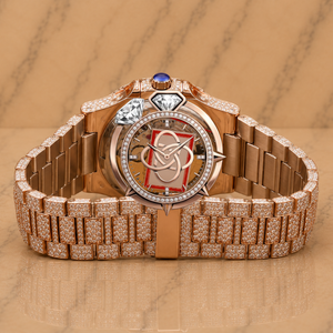 Montre pour homme entièrement sertie de diamants Moissanite, bracelet de luxe glacé - Product Image 3