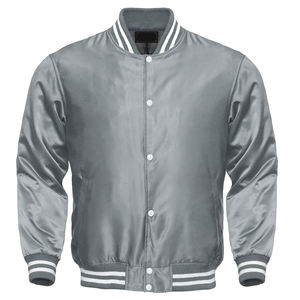 Chaqueta Universitaria Varsity OEM en Oferta, Chaqueta Personalizada con Logotipo para Hombre, Tela Satinada en la Parte Delantera, Transpirable, con Forro de Lona, Empaquetada Individualmente, Formal de Primavera - Product Image 3