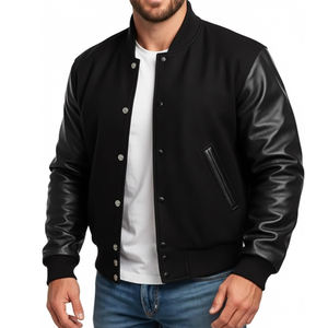 Chaqueta universitaria de invierno para hombre, estilo Letterman, con diseño personalizado, para uso casual. - Product Image 1