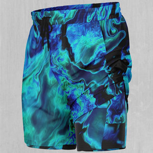 Shorts de bain personnalisés imprimés par sublimation, extensibles dans 4 directions, pour hommes, fabricant professionnel - Product Image 6