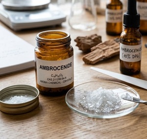 Ambrocenide a Granel, Químico de Fragancia 99% Puro, Molécula Aromática para Perfumes de Lujo, Materia Prima de Aroma Amaderado Ámbar de Larga Duración - Product Image 4