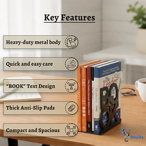 Premium <b>BOOK</b> Designed Metal <b>Book</b> Holder for Home Office <b>Library</b> and Workspace Organization - Product Image 4
