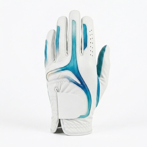 Premium Custom White Cabretta Leather Golf Glove Left Hand Non-Slip <b>Hook</b> Loop Closure Unisex Sports & Ski Outdoor OEM Low MOQ - Product Image 1