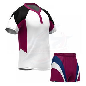 Vêtements d'entraînement confortables et respirants, ensemble maillot et short de rugby grande taille, 100% polyester, séchage rapide - Product Image 5
