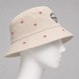 Chapeau Bob Personnalisé Brodé Motif Cœur Unisexe en Coton Casquette de Pêcheur Décontractée Chapeau de Soleil Extérieur Vente en Gros OEM ODM - Product Image 3