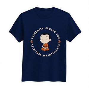 เสื้อยืดโอเวอร์ไซส์ผู้ชาย 180 GSM ผลิตจากผ้าฝ้ายพรีเมียมเนื้อหนา เป็นมิตรต่อสิ่งแวดล้อม พิมพ์ลายการ์ตูนแบบ Color Block สไตล์สตรีทแวร์ รับผลิตตามแบบ OEM ODM - Product Image 2
