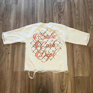 เสื้อยืดผู้ชายทรงหลวมโอเวอร์ไซส์ผ้ายีนส์ผ้าซักแบบวินเทจเสื้อ300ใส่ได้ทั้งไหล่ - Product Image 3