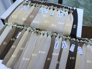ผมต่อแบบเรมี่100% เวียดนามยาว100กรัมสีอ่อนนาซ่าแบบสองชั้น - Product Image 6