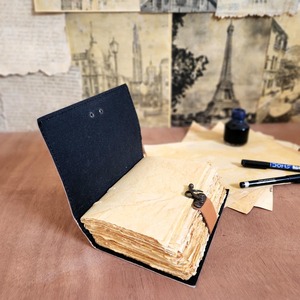 Large Sailing Ship Leather Hardcover Diary <b>Notebook</b> Sketchbook 120 Sheets <b>Spiral</b> Binding <b>A5</b> Pencil Gift - Product Image 4
