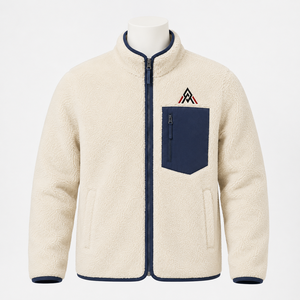 Men Polar Sherpa <b>Jacket</b> Featuring A Warm Fleece Feel Comfortable Fit And Versatile Style For Winter Walks Travel And Daily Wear - Product Image 1