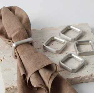 En gros, Anneau de serviette créatif en forme de nœud or rose et argent pour centre de table, pour fêtes, restaurants et hôtels - Product Image 6
