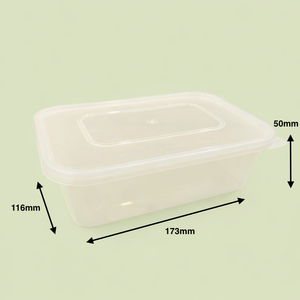 กล่อง PP ทรงสี่เหลี่ยมขนาด 650 มล. ฝาปิดป้องกันการรั่วซึม เป็นมิตรกับสิ่งแวดล้อม ใช้กับไมโครเวฟได้ ปลอดสาร BPA ย่อยสลายได้ เหมาะสำหรับอาหารแบบกลับบ้าน คุณภาพพรีเมียม - Product Image 5