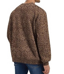 Premium Quality Thick Plus Size Down Shoulder <b>Leopard</b> Streetwear <b>Sweatshirts</b> <b>Printing</b> Sublimated Outdoor Winter <b>Sweatshirts</b> - Product Image 4