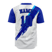 Maillots de baseball respirants imprimés par transfert thermique, grandes tailles, impression intégrale personnalisée, uniforme d'équipe, vente en gros pour l'été