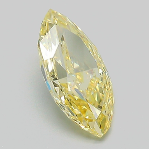 Diamant de laboratoire CVD/HPHT certifié IGI, 2 carats, taille brillant marquise, jaune intense fantaisie, clarté VS, pour la fabrication de bijoux - Product Image 2
