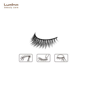 Pestañas Postizas 3D Autoadhesivas Reutilizables Hechas a Mano de Alta Calidad CR02 Venta al por Mayor por King & Lady Mate - Product Image 3