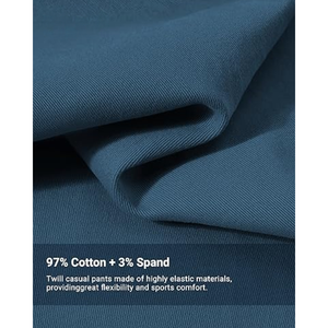 Shorts décontractés pour homme en coton, cordon de serrage, 9 pouces, style chino, taille élastique extensible, été, plage, golf - Product Image 5
