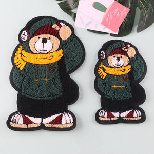 Cute Rainbow Embroidery Patches Handmade Chenille Iron On Fabric Patches for Clothing <b>Jackets</b> Hats Bags Backpacks Vests Fashion - Product Image 3