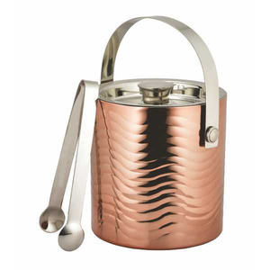 Double Wall Stainless Steel <b>Ice</b> <b>Bucket</b> <b>With</b> <b>Lid</b> And Tongs Insulated Wine Champagne Cooler Metal <b>Ice</b> Cube Container For Bar Party - Product Image 2