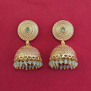 Compre Jhumki Antiguos Hechos a Mano con Baño de Oro, Calidad de Exportación 233104 - Product Image 3