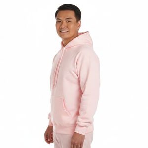 เสื้อฮู้ดดี้ผู้ชาย 330 กรัม แบบหนา ผ้าฟลีซเนื้อหนัก ทรงโอเวอร์ไซส์ สำหรับฤดูหนาว แบบถักเรียบ สีพื้น รับสกรีนโลโก้ตามสั่ง - Product Image 2