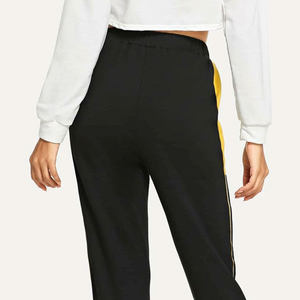 HI-GLOW SPORTS INTERNATIONAL Pantalon décontracté pour femme, style cordon de serrage, 100 % polyester, coupe ample, jambe large, soldes de printemps - Product Image 5