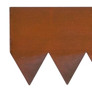 Bordure de jardin en acier résistant aux intempéries, effet métal vieilli, 6 packs - 40 x 6 pouces, séparateur de plantes artificielles pliable - Product Image 2