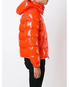 <b>Top</b> Selling Custom Orange Mens Outdoor Puffer Jacket Wholesale Fashion Puffer Jacket <b>Bubble</b> Mens Down Shiny Puffer Jacket - Product Image 6