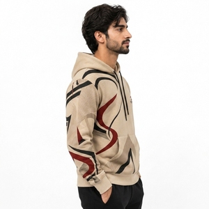 Sudadera con capucha estampada para hombre de calidad premium, suave y cálida, de forro polar, elegante para uso diario. Sudaderas con capucha estampadas para hombre. - Product Image 3
