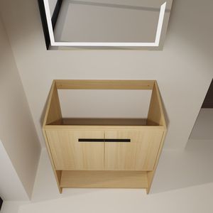 Mobile bagno freestanding da 30 pollici con 2 ante, struttura in compensato (lavello escluso) - Product Image 6