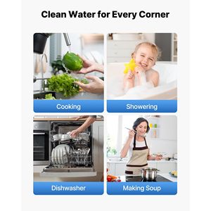 Sistema di filtraggio acqua per tutta la casa a 3 stadi 4.5'' x 20'' Depuratore d'acqua domestico a sedimenti GAC CTO per depuratori centrali di acqua con rimozione del cloro - Product Image 6