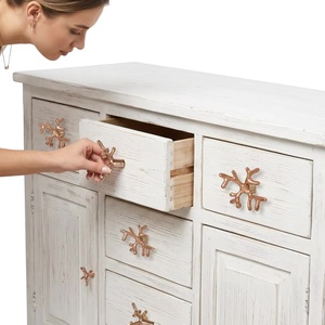 Poignées de meuble en fonte doré rose motif branche de corail, design industriel, pour cuisine, entrepôt, installation facile pour bar à domicile et tiroirs - Product Image 4